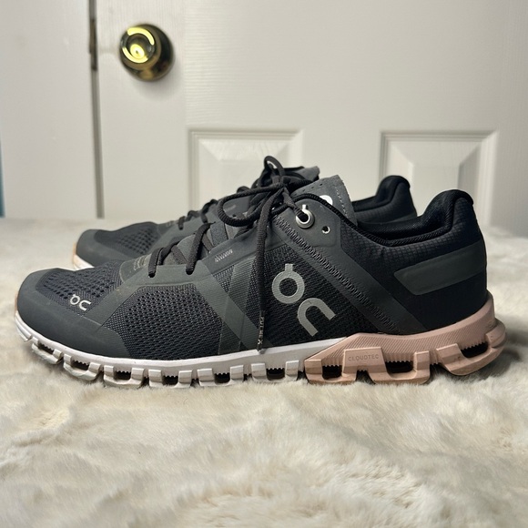 On Running Cloud X Women’s Sneakers Gray and Pink Size 8 - Picture 4 of 8
